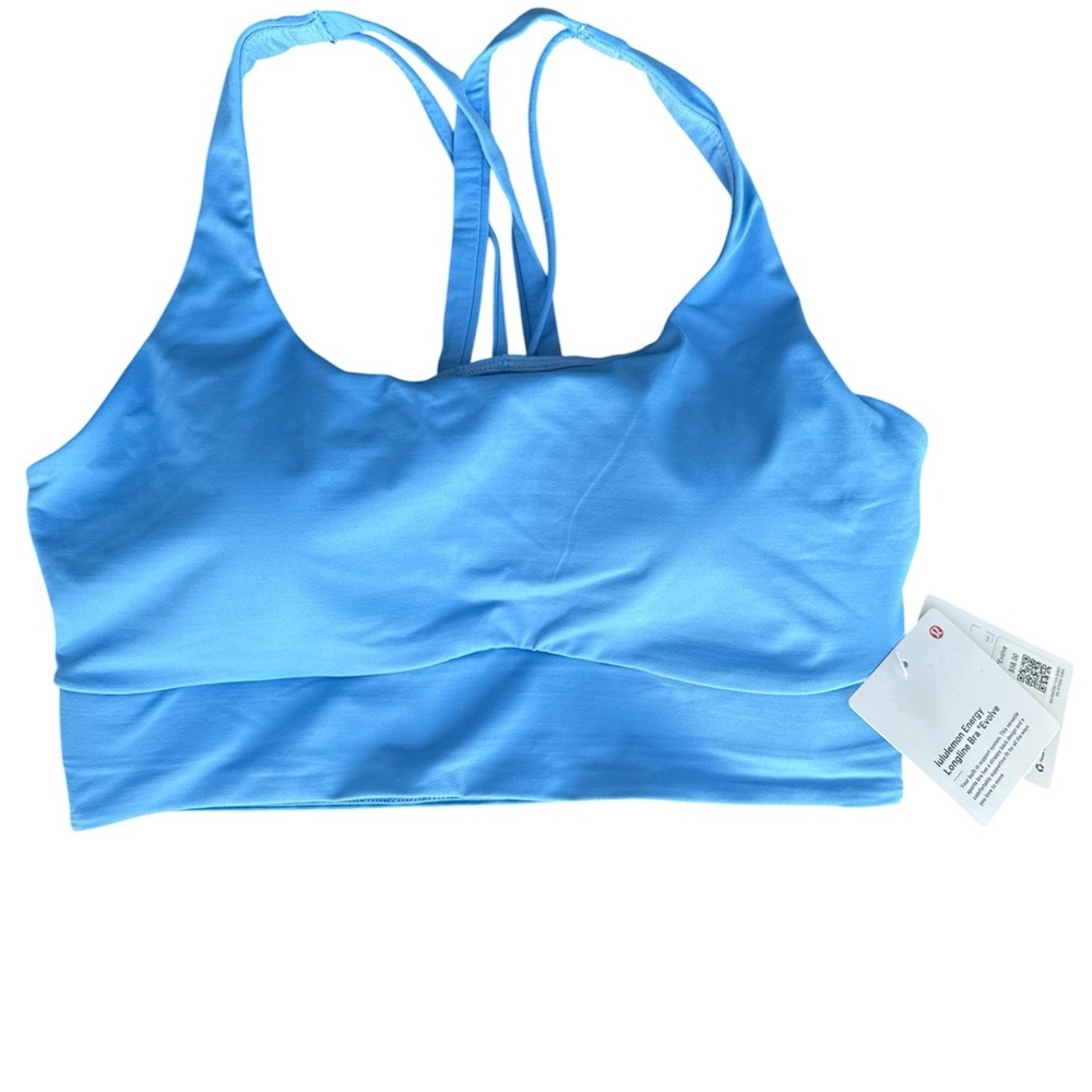 Lululemon Energy Longline Bra Evolve Pool Blue NWT Medium - Picture 3 of 5